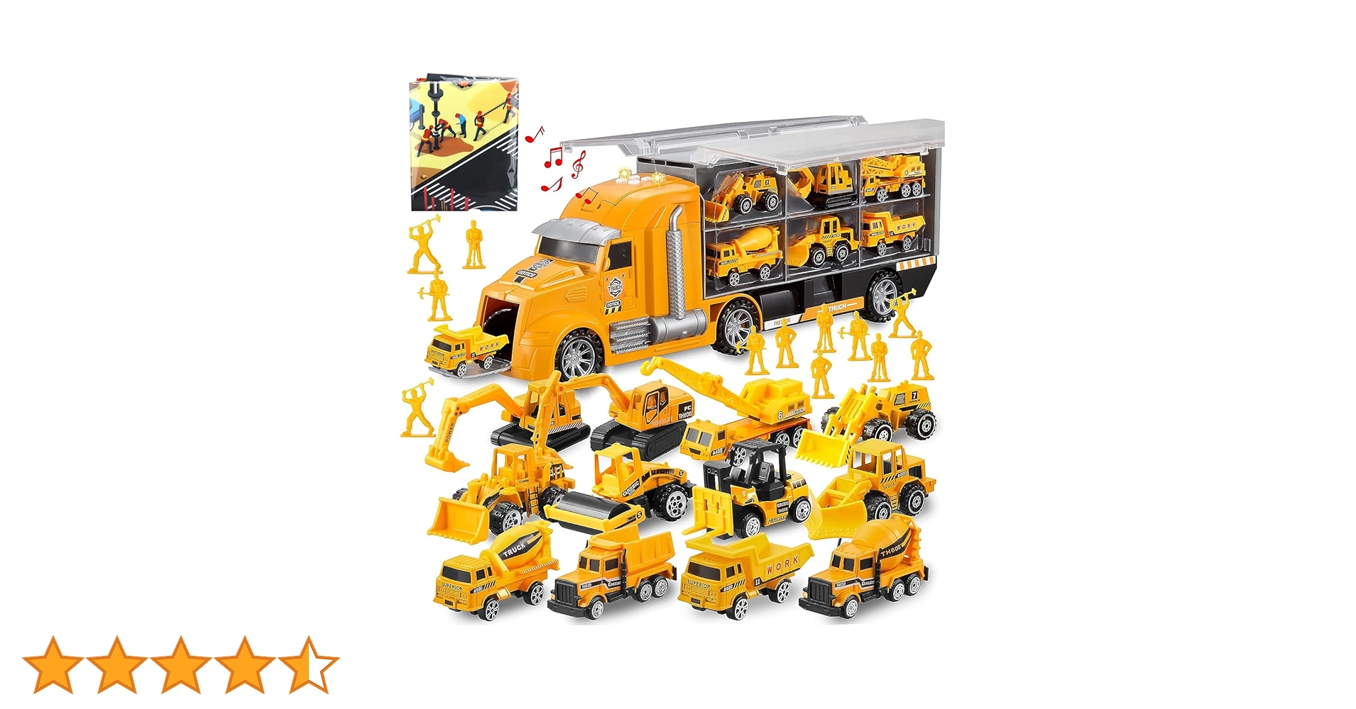 Amazon.co.jp: Carecoly 建設車両 1台収納車 12台ミニカーセット